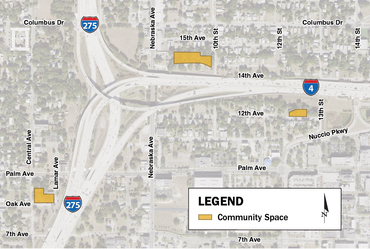 Community spaces map